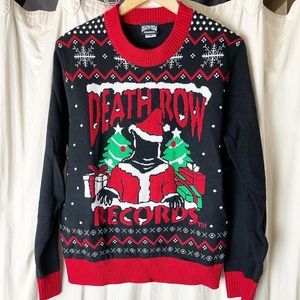 Death Row Records Holiday Christmas Ugly Sweater size Medium